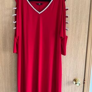Red Dress with Rhinestone Accents